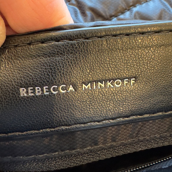 Rebecca Minkoff Edie Quilted Nylon Crossbody Bag • black - Picture 3 of 14